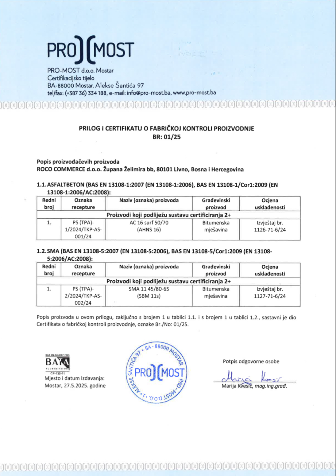 Certifikat asfalt 1